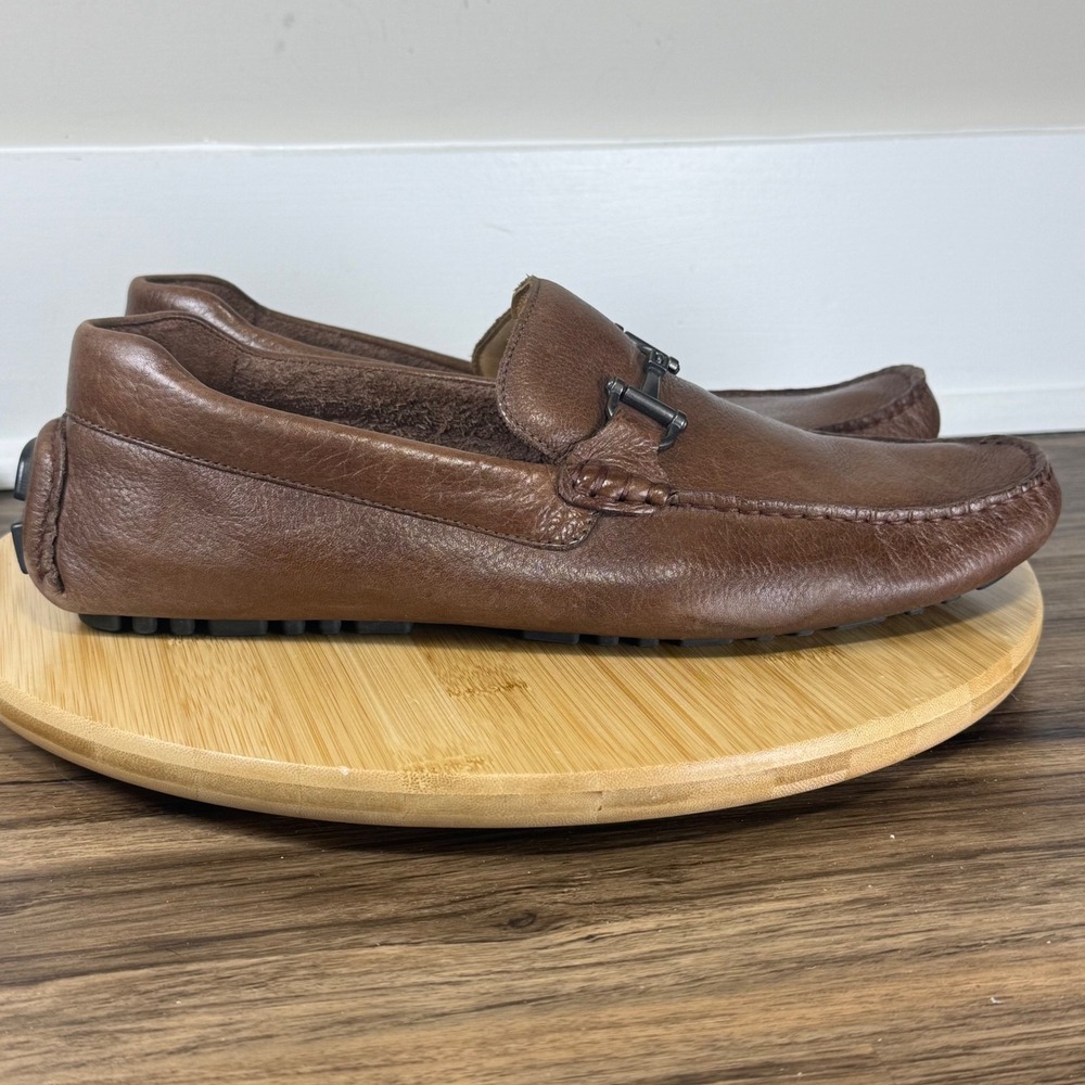 Nordstrom Bit Loafer Mens 11.5 M Brown Leather Driving Shoes M16021 Old MOney